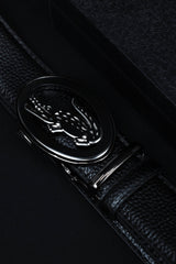 Lcste Metal Alloy Automatic Buckle Branded Belt