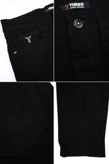 Ankle Fit Turbo Denim Jeans In Black