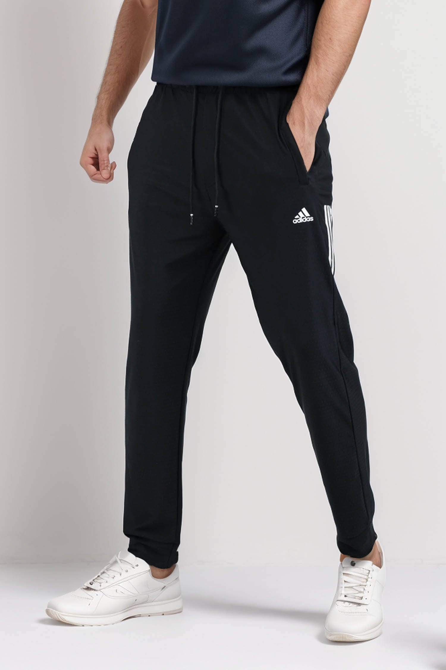 Adds Self Textured Strip Line Sportswear Trouser