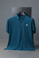Monclr Moisture-Wicking Imp Dry-Fit Polo In Blue