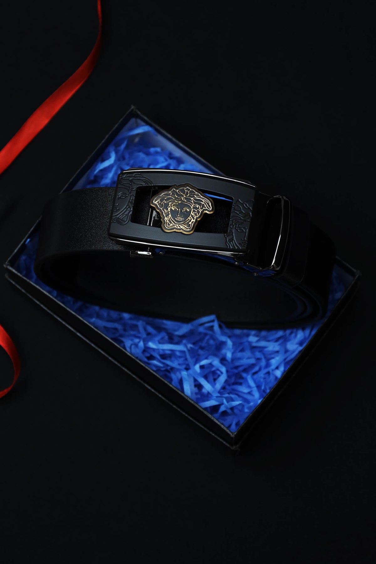 Vrsce Metal Alloy Automatic Buckle Branded Belt