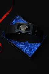 Vrsce Metal Alloy Automatic Buckle Branded Belt