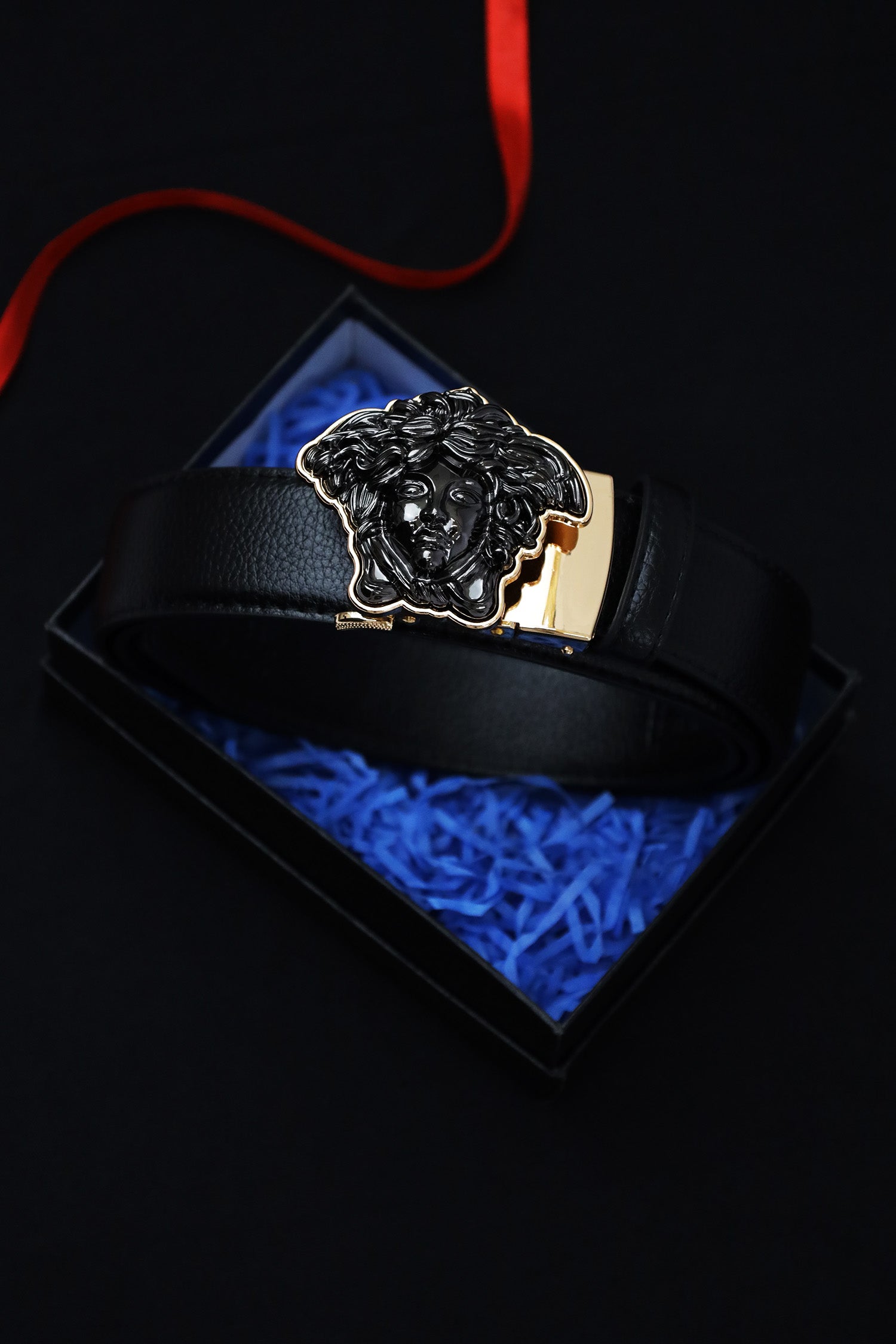 Versce  Metal Alloy Automatic Buckle Branded Belt