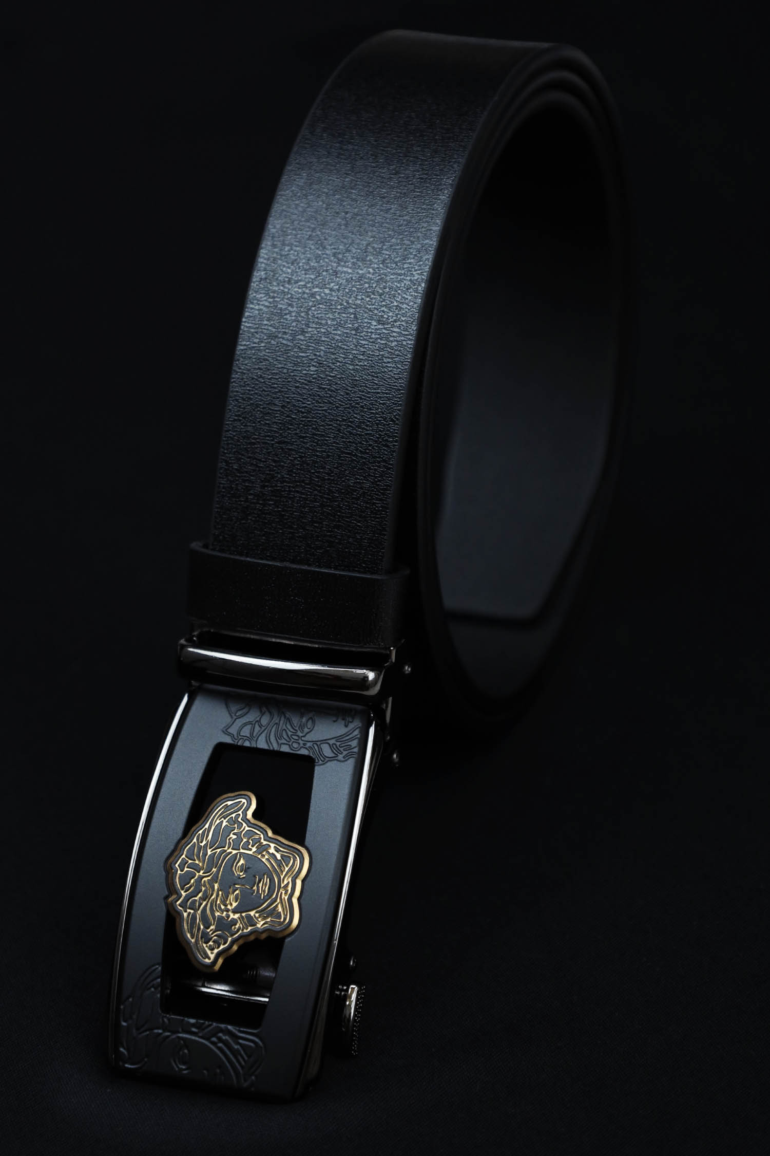 Vrsce Metal Alloy Automatic Buckle Branded Belt