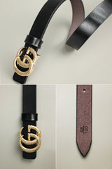 G Metal Alloy Automatic Buckle Branded Belt
