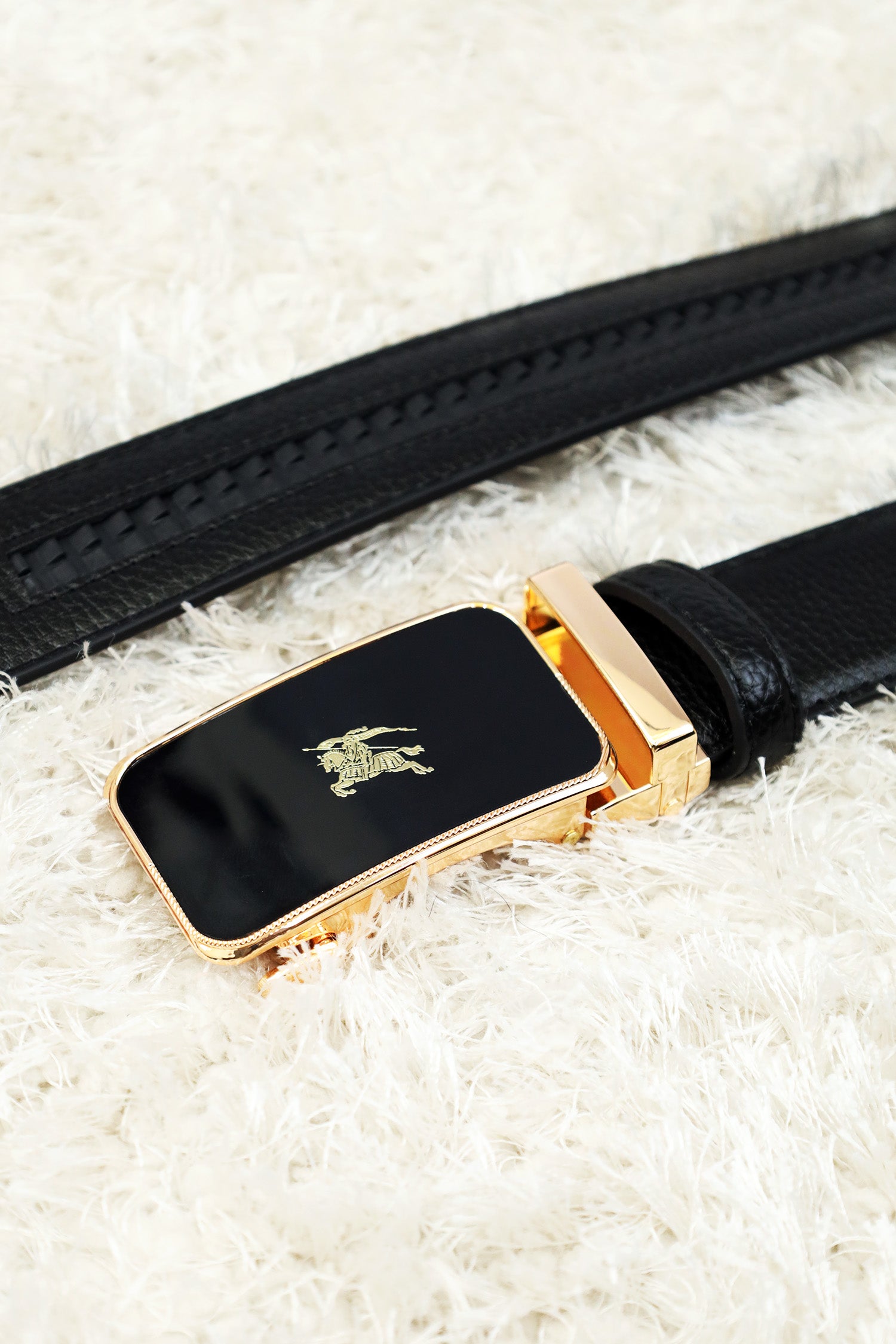 Burbrry Metal Alloy Automatic Buckle Branded Belt