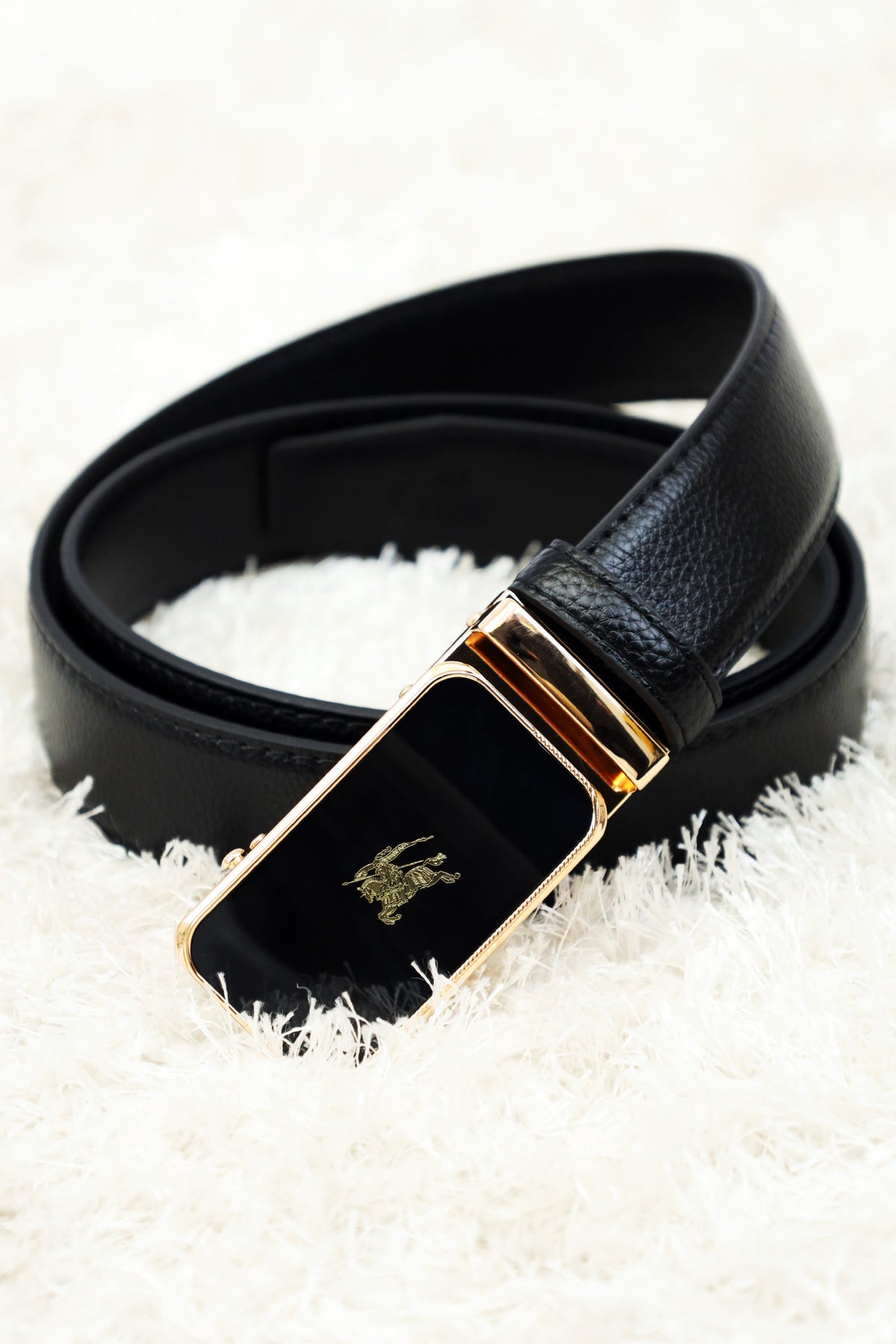 Burbrry Metal Alloy Automatic Buckle Branded Belt