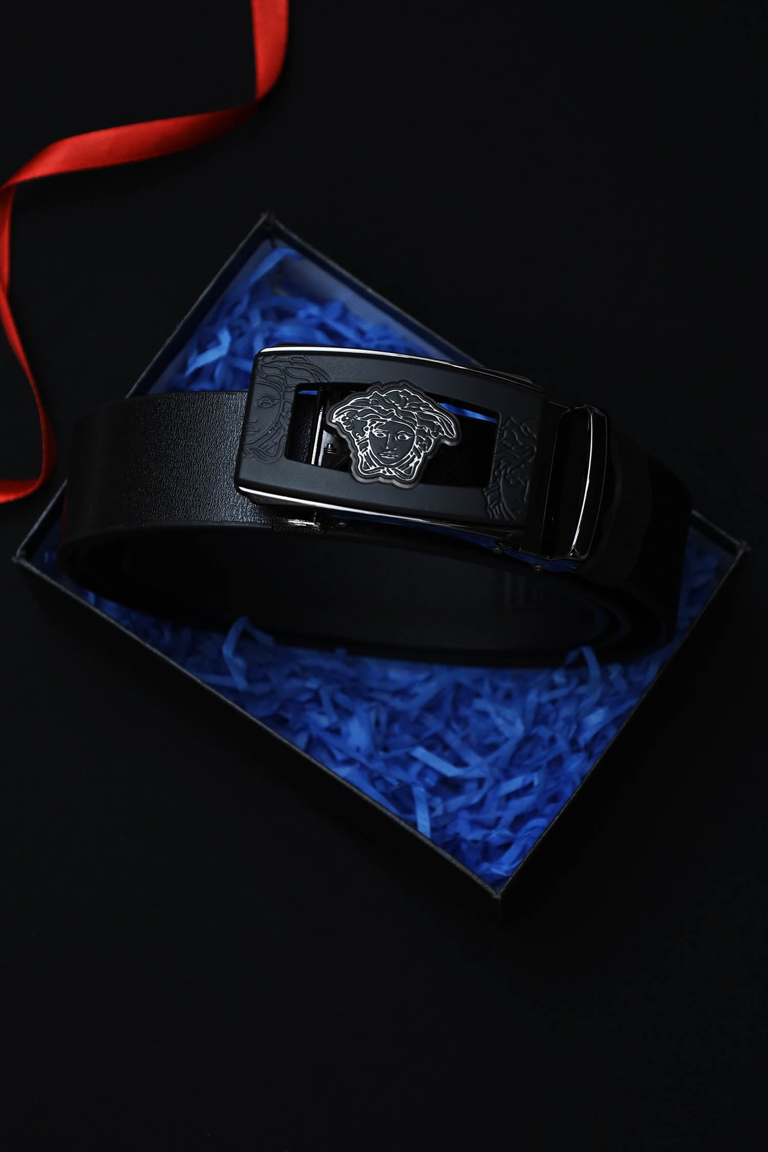 Vrsce Metal Alloy Automatic Buckle Branded Belt