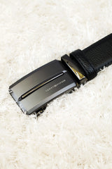 Tomy Hilfigr Metal Alloy Automatic Buckle Branded Belt