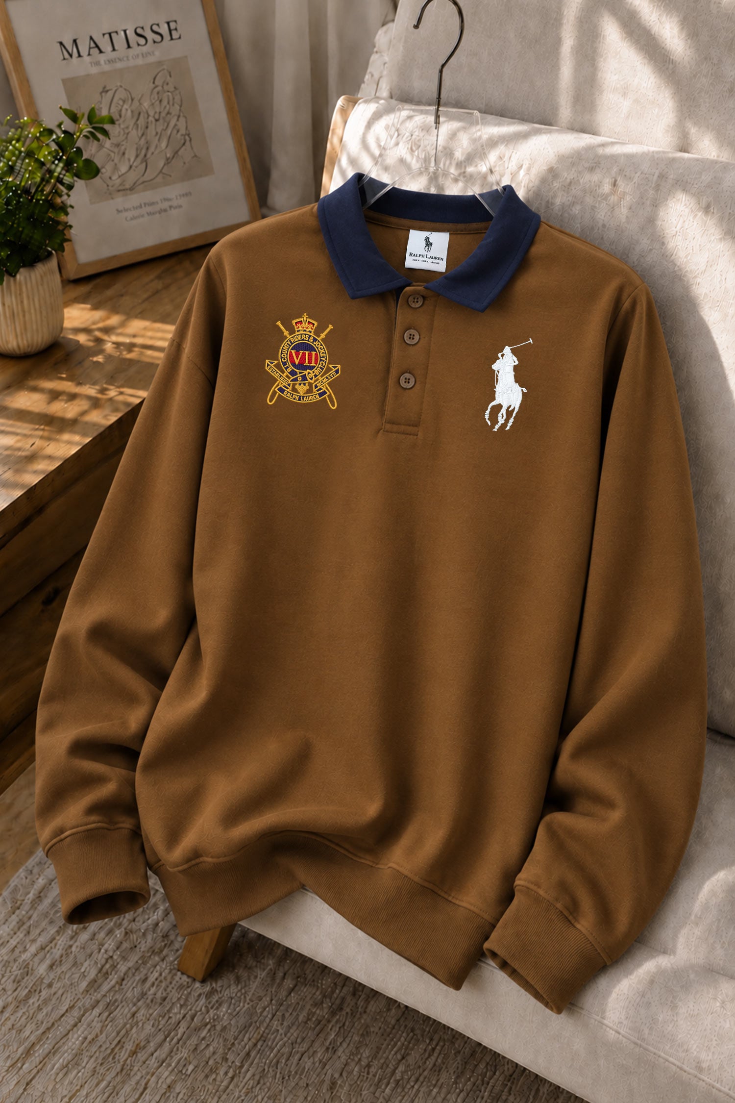 Polo Iconic Rugby Men's Sweatshirt In Brown