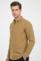 Turbo Lining Check Creation Long Sleeve Cotton Casual Shirt