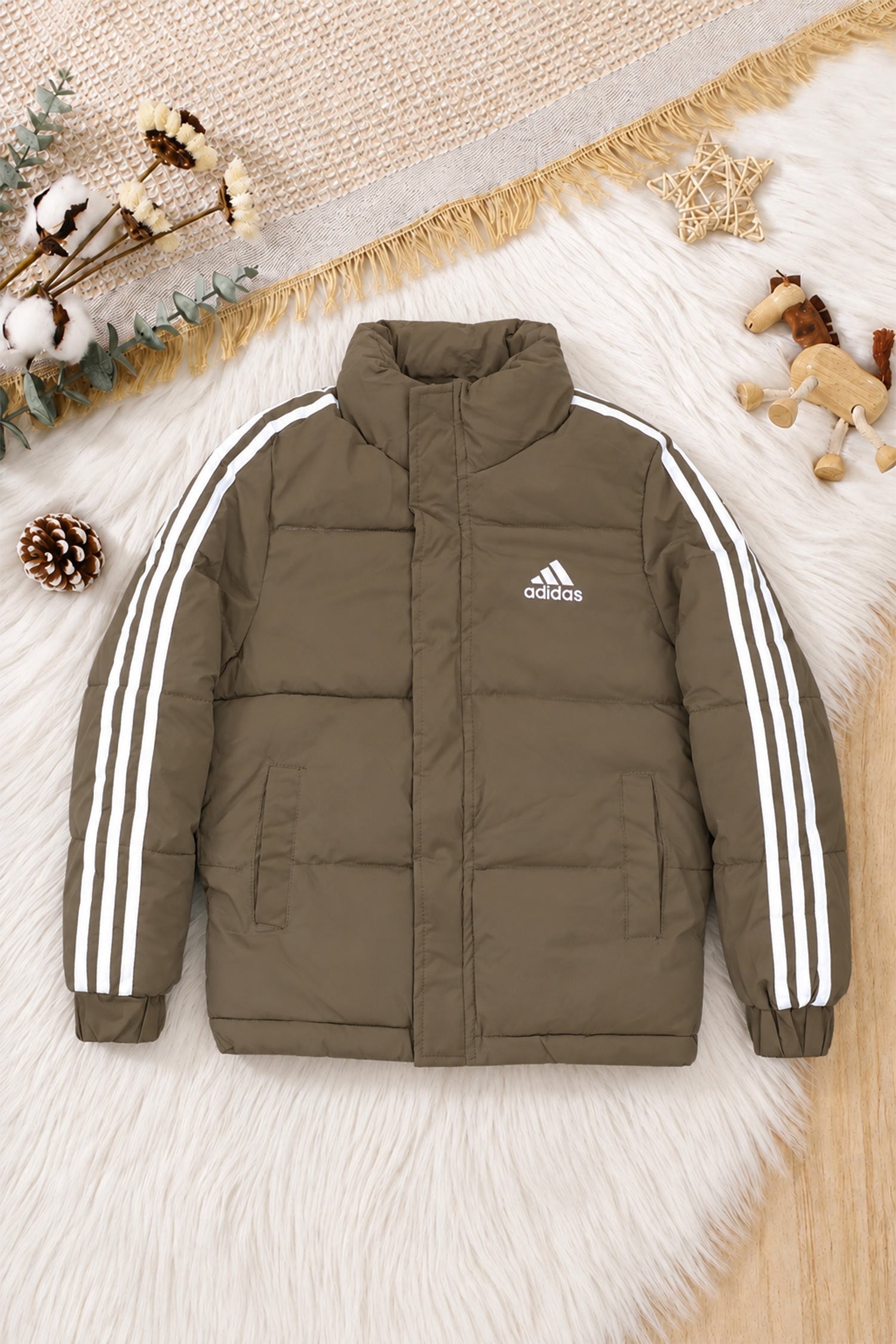 Adds Synthetic Shearling Imported Kid's Puffer Jacket