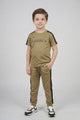 Turbo Legecy Contrasting Stripes Younger Kids Co-Ord Set