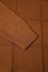 Trionn Korean Crew-Neck Imported Men's Sweater In Brown