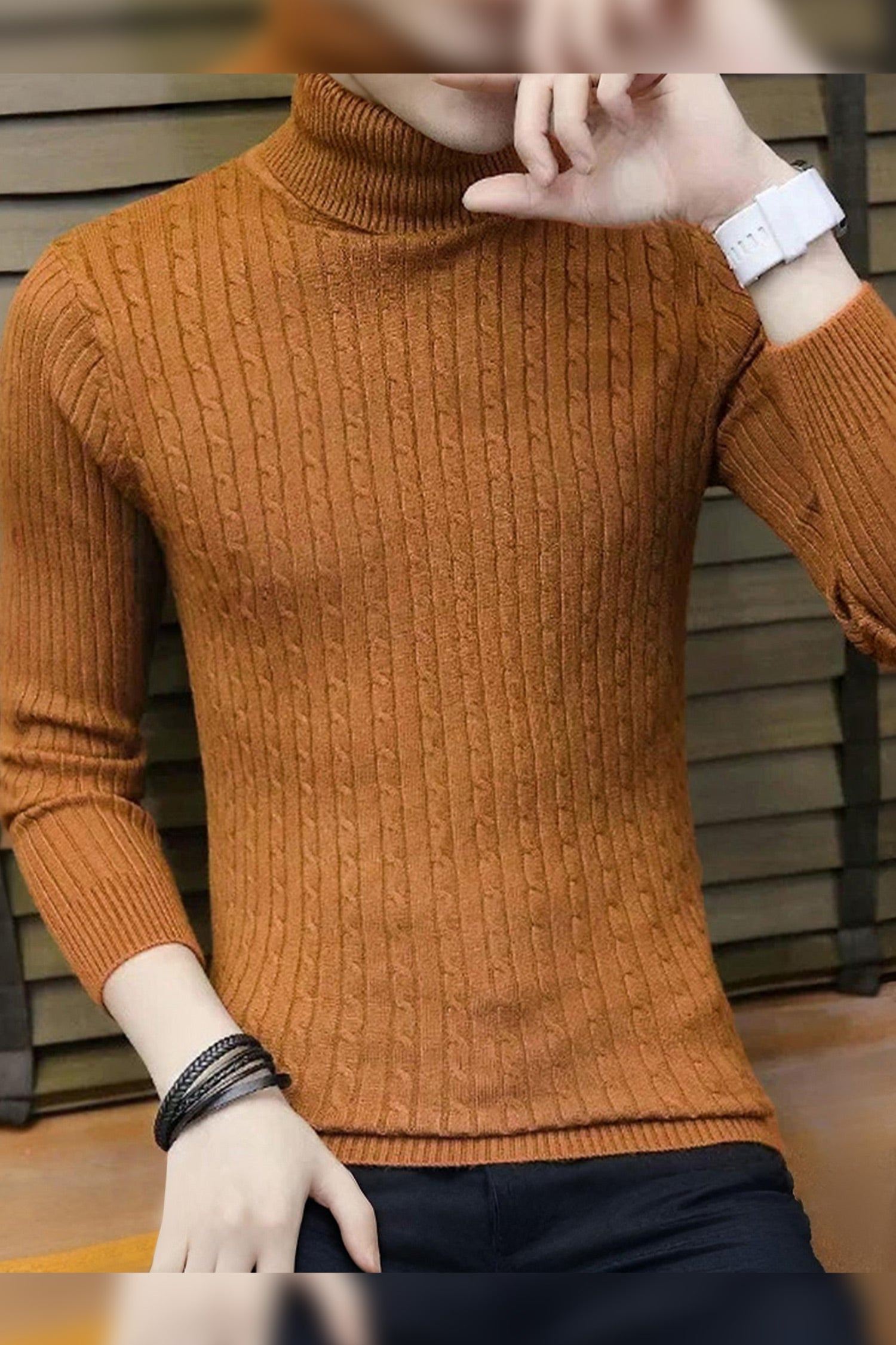 Winter Pullover Turtel High Neck