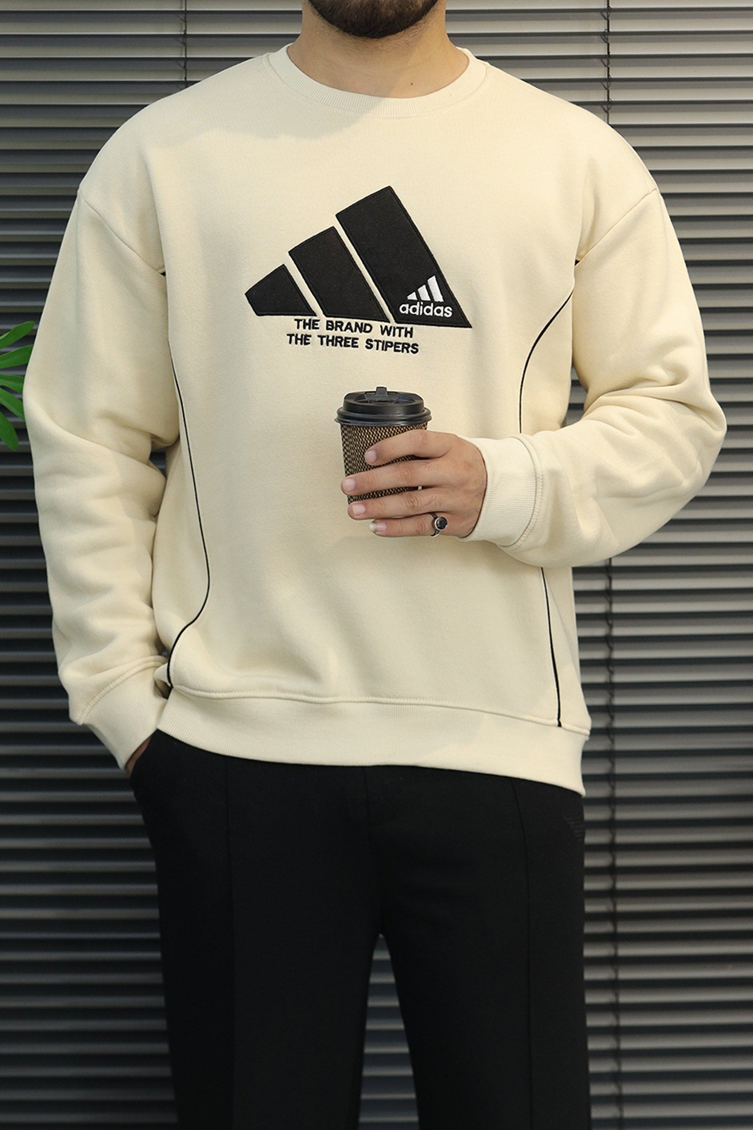 Adds Signature Round Neck Men's Sweatshirt