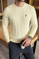 Turbo x Polo Braided Old Money Pattern Imported Men's Sweater