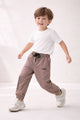 Turbo Aura Casual Jogger Trousers kids For Boys In Camel