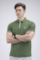 Lcste Classic Fit Men's Polo Shirt In Camo Green