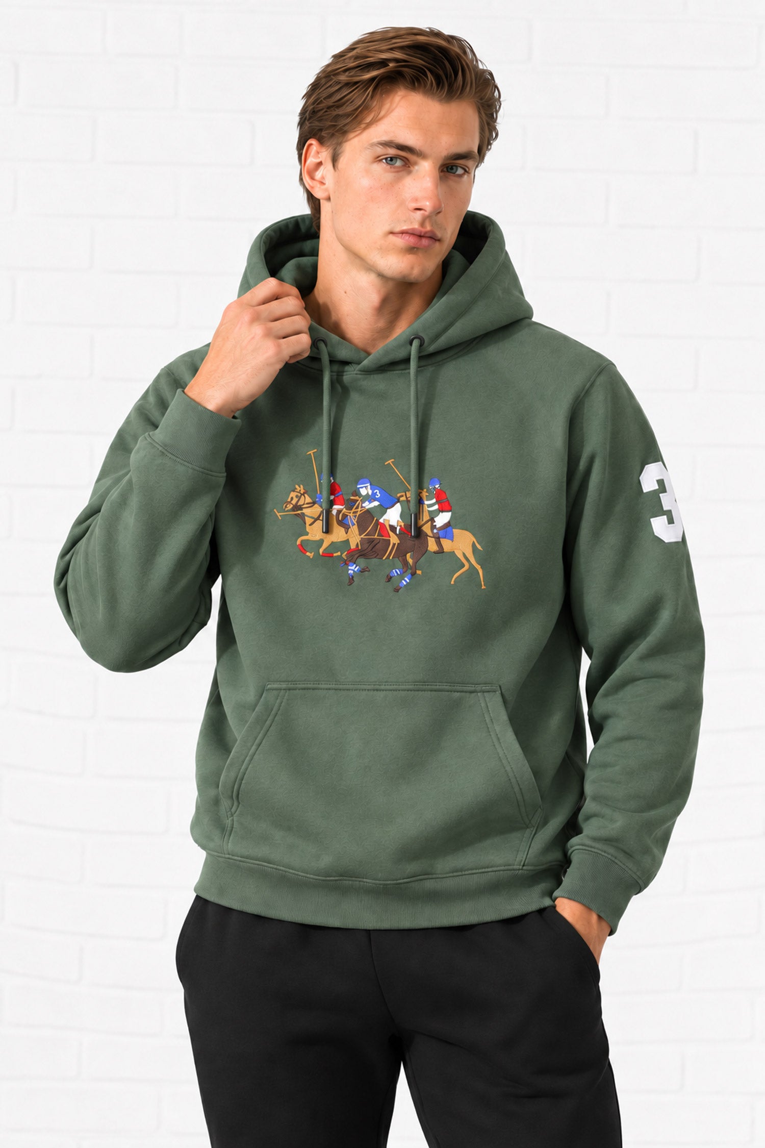 Polo Raph Luren Triple-Pony Men's Hoodie