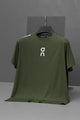 On Club Running On Performance Imp Dry-Fit Tee In Camo Green