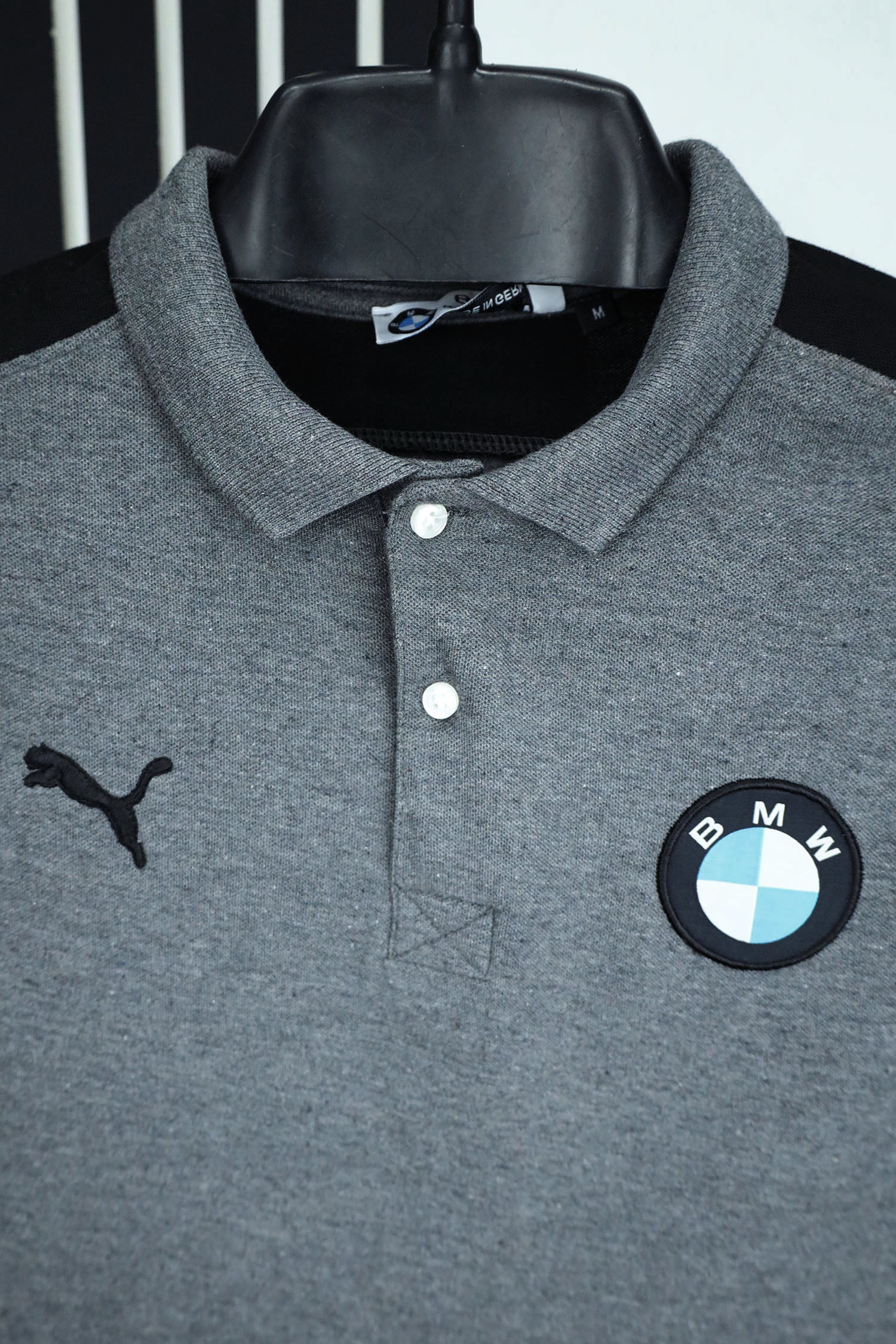 BMW Front Patch Logo Men Polo Shirts