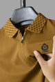 Turbo Abstract Zip Collar Men's Polo Shirt