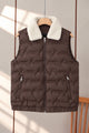 Sherpa Fur Collar Imported Parachute Men's Gilet