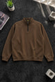 Turbo Gorp-Core Style Imported Mock Neck Men's Sweatshirt