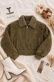 Women Vintage Vibe Single-Way Slider Imported Suede Jacket