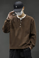 Turbo Henley Pullover Imported Round Neck Men's Sweatshirt