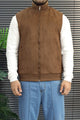 Turbo stand-up collar Imported Puffer Men's Gilet In Coffee