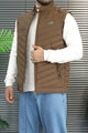 Lcste Chevron Quilted Imported Puffer Men's Gilet