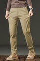 Turbo Urban Era Executive Slim Fit Cotton Pant In Creem