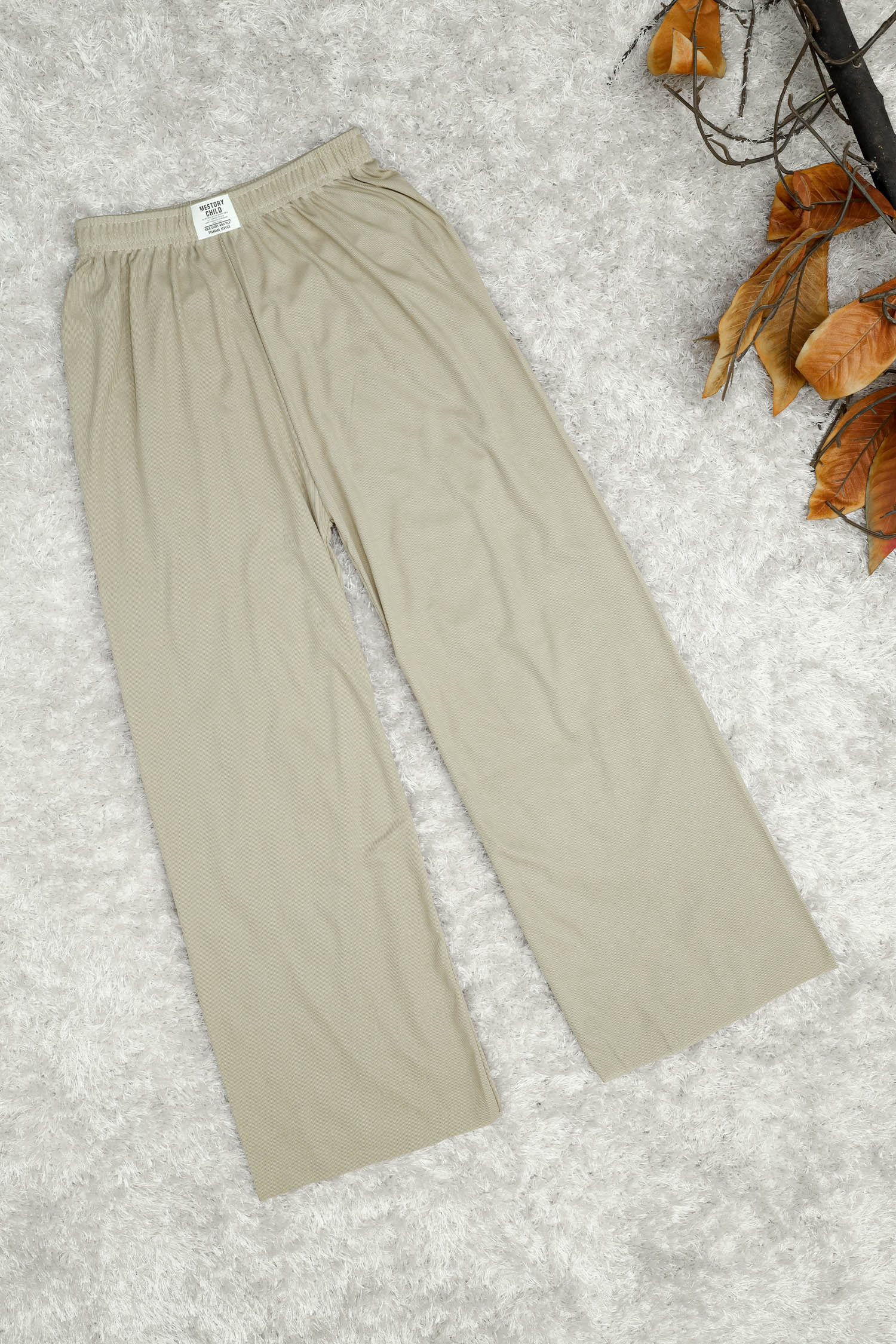 Cozy Fit Texture Style Flapper Trouser - Women