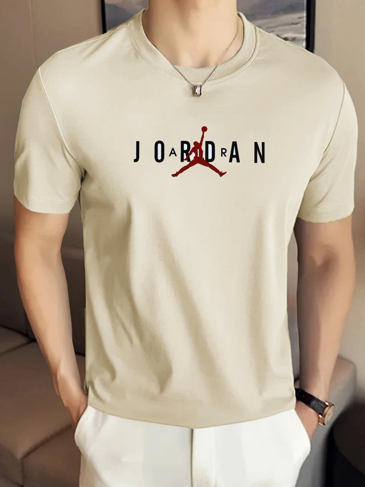 Jrdn Air Jumpman Stretch Round Neck T-Shirt