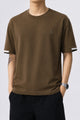 Men's Small Emblem On Chest T-Shirt In Dark Brown
