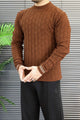 Turbo Self-Design Textured Imported Round Neck Men's Sweater