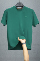 Script Relaxed Round Neck Imported T-Shirt