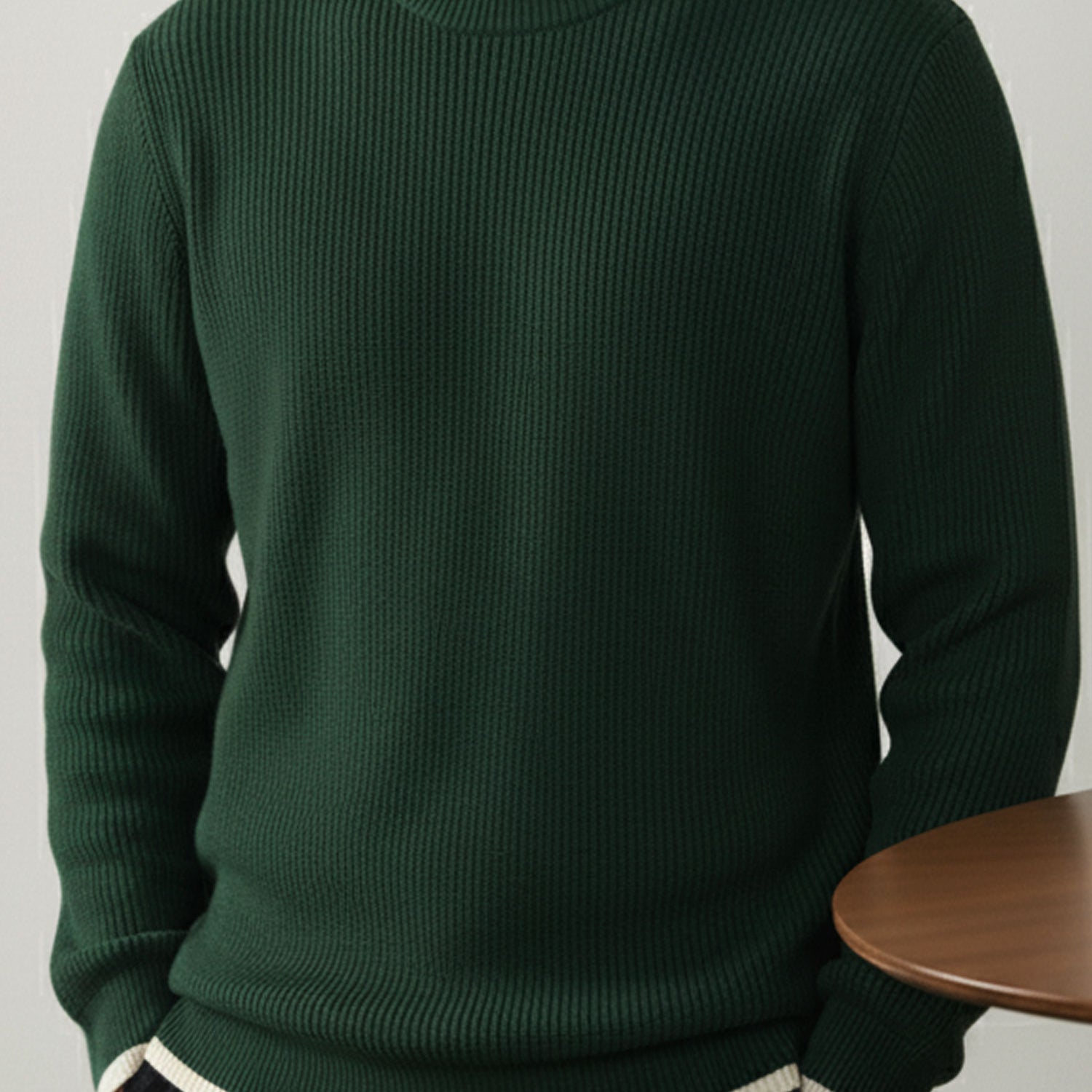Turbo Ribbed RoundNeck Imported Men's Sweater