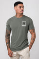 Undr Armr Heavyweight Performance Imp Dry-Fit Tee In Dark Grey