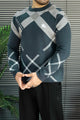 Burbry Monochrome Inspired Imported Round Neck Men's Sweater
