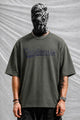 California Relaxed Graphic Oversize Tee In Dark Grey