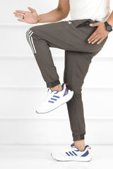 Adds Alpha Strength Micro Premium Sportswear Trouser In Dark Grey