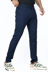 Drill Texture Edvin Slim fit Cotton Pant