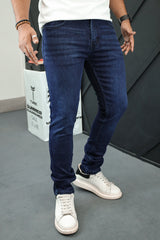 Slim Fit Turbo Jeans In Dark Navy