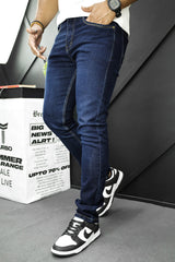 Slim Fit Turbo Jeans In Dark Blue