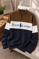 Plo Rph Lren Heritage Mock-Neck Zip Style Men's Sweatshirt