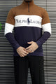 Plo Rph Lren Heritage Mock-Neck Zip Style Men's Sweatshirt