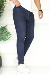 Turbo 'Apex-Strech' Flexible Ankle-Fit Jeans In Dark Navy